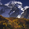 Feu d'Automne sous la Meije